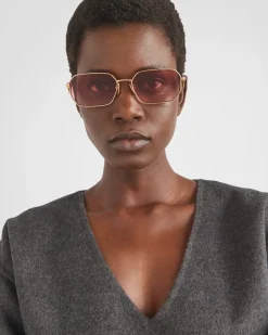Mujer Prada GAFAS DE SOL^Gafas De Sol Con Logo Triangular