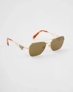 Mujer Prada GAFAS DE SOL^Gafas De Sol Con Logo Triangular