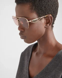 Mujer Prada GAFAS DE SOL^Gafas De Sol Con Logo Triangular