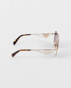 Mujer Prada GAFAS DE SOL^Gafas De Sol Con Logo Triangular