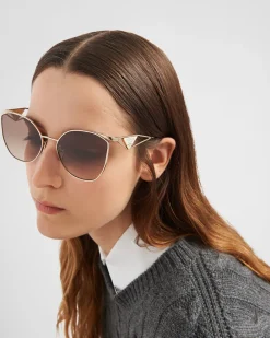 Mujer Prada GAFAS DE SOL^Gafas De Sol Con Logo Triangular