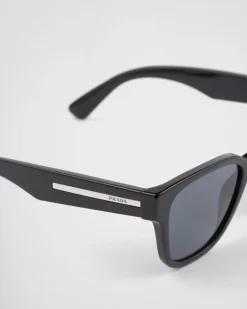 Hombre Prada GAFAS DE SOL^Gafas De Sol Con Una Icónica Placa De Metal