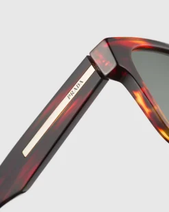 Hombre Prada GAFAS DE SOL^Gafas De Sol Con Una Icónica Placa De Metal