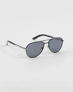 Hombre Prada GAFAS DE SOL^Gafas De Sol Con Una Icónica Placa De Metal