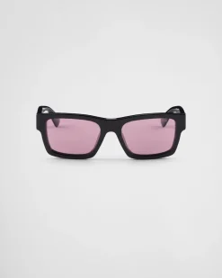 Hombre Prada GAFAS DE SOL^Gafas De Sol Con Una Icónica Placa De Metal