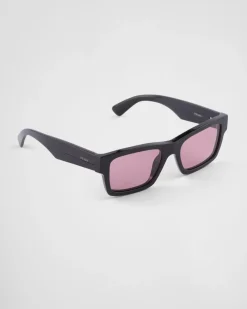 Hombre Prada GAFAS DE SOL^Gafas De Sol Con Una Icónica Placa De Metal