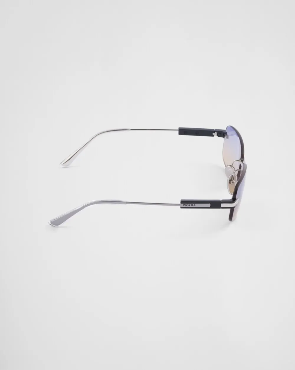 Hombre Prada GAFAS DE SOL^Gafas De Sol Con Una Icónica Placa De Metal