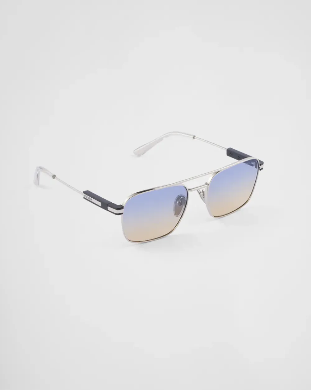 Hombre Prada GAFAS DE SOL^Gafas De Sol Con Una Icónica Placa De Metal