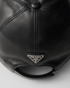 Hombre Prada SOMBREROS Y GUANTES^Gorra De Béisbol De Napa