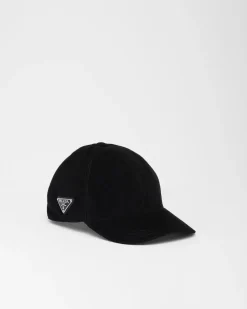 Hombre Prada SOMBREROS Y GUANTES^Gorra De Béisbol De Pana