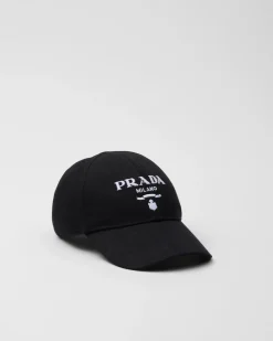 Mujer Prada SOMBREROS Y GUANTES^Gorra De Béisbol En Dril
