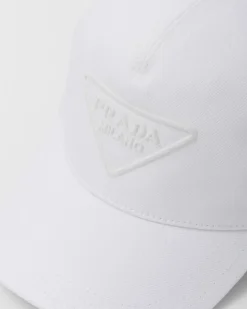 Hombre Prada SOMBREROS Y GUANTES^Gorra De Béisbol En Dril