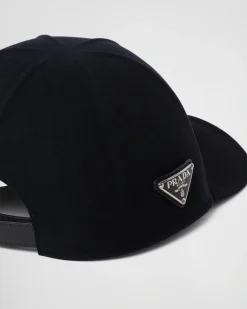 Hombre Prada SOMBREROS Y GUANTES^Gorra De Béisbol En Fieltro