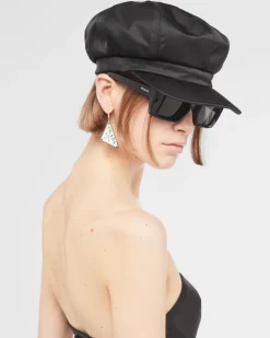 Mujer Prada COLECCIÓN FEMENINA|SOMBREROS Y GUANTES^Gorra De Re-nylon