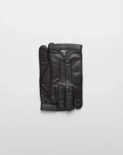 Hombre Prada SOMBREROS Y GUANTES^Guantes De Piel