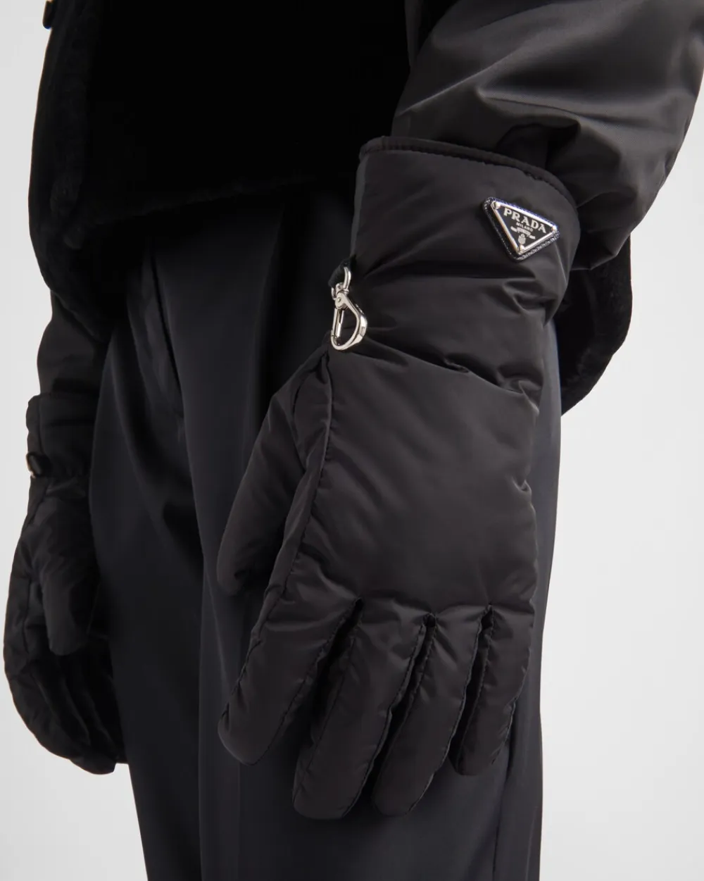 Mujer Prada SOMBREROS Y GUANTES^Guantes De Re-nylon