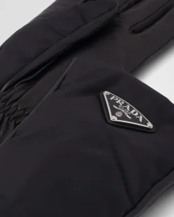 Mujer Prada SOMBREROS Y GUANTES^Guantes De Re-nylon Y Piel De Napa