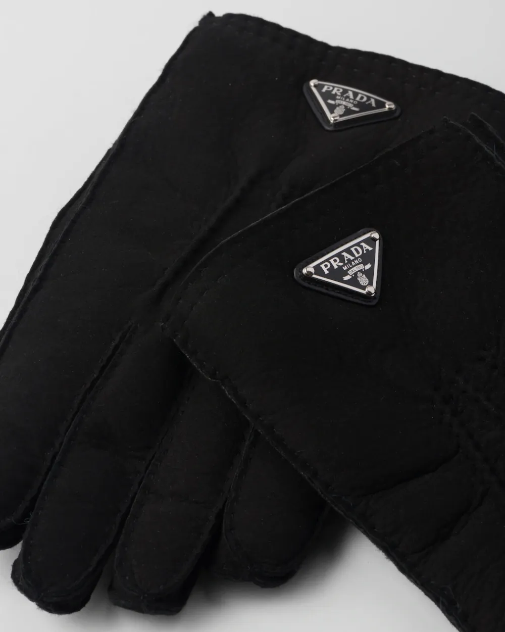 Hombre Prada SOMBREROS Y GUANTES^Guantes En Ante De Piel De Oveja