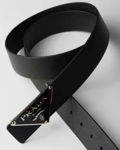 Hombre Prada CINTURONES PERSONALIZADOS^Hebilla De Metal Esmaltado Para Cinturón