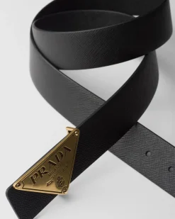 Hombre Prada CINTURONES PERSONALIZADOS^Hebilla De Metal Para Cinturón