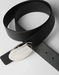 Hombre Prada CINTURONES PERSONALIZADOS^Hebilla De Metal Para Cinturón
