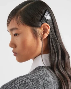 Mujer Prada DIADEMAS Y ACCESORIOS PARA EL PELO^Horquilla Para El Pelo De Plexiglás