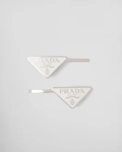 Mujer Prada DIADEMAS Y ACCESORIOS PARA EL PELO^Horquillas Del Pelo De Metal