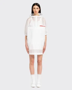 Mujer Prada ROPA^Impermeable Con Capucha Antidesgarro