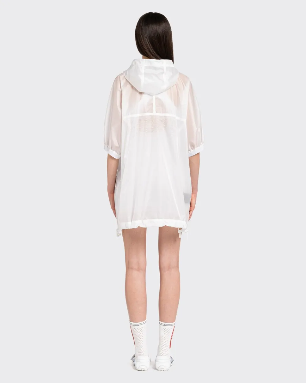 Mujer Prada ROPA^Impermeable Con Capucha Antidesgarro
