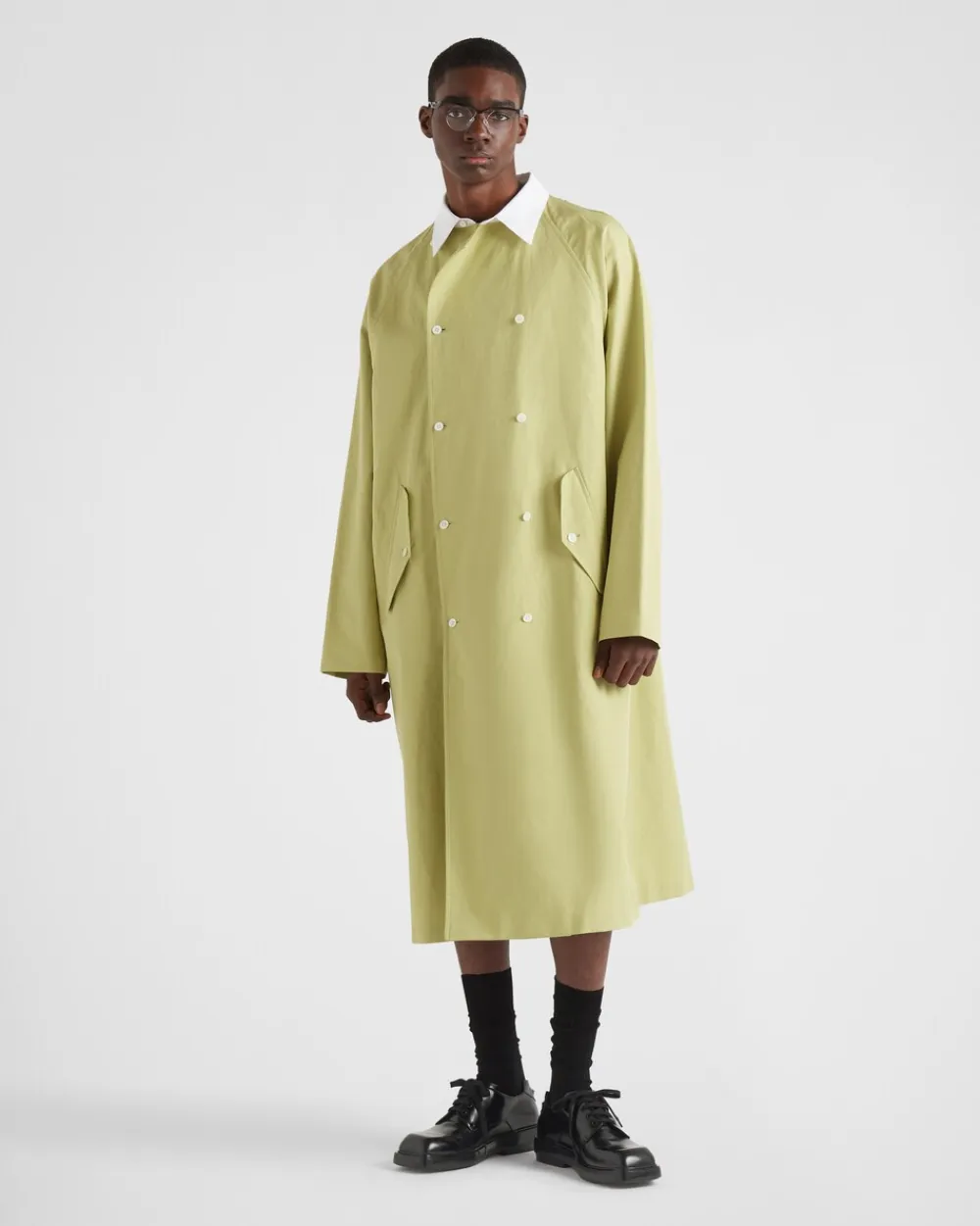 Hombre Prada CHAQUETAS Y ABRIGOS^Impermeable De Algodón