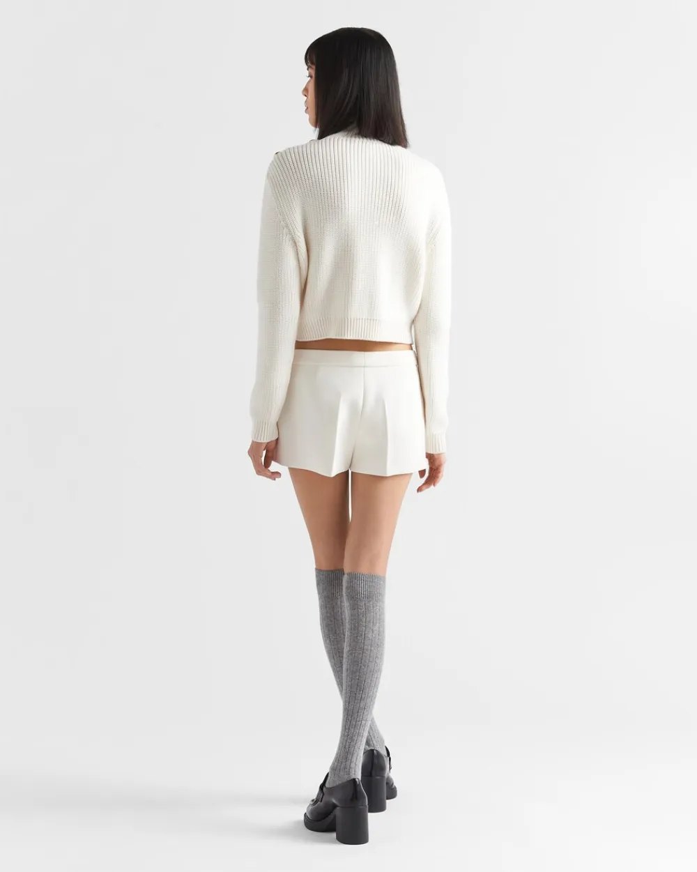 Mujer Prada TEJIDOS DE PUNTO^Jersey Con Cuello Alto De Lana