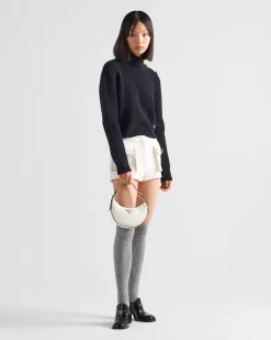 Mujer Prada TEJIDOS DE PUNTO^Jersey Con Cuello Alto De Lana
