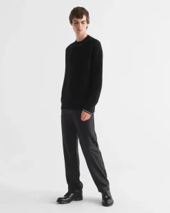 Hombre Prada TEJIDOS DE PUNTO^Jersey Con Cuello Redondo De Cachemir