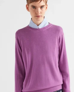 Mujer Prada TEJIDOS DE PUNTO^Jersey Con Cuello Redondo De Cachemir