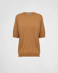 Mujer Prada TEJIDOS DE PUNTO^Jersey Con Cuello Redondo De Cachemir