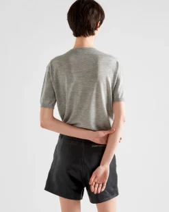 Mujer Prada TEJIDOS DE PUNTO^Jersey Con Cuello Redondo De Cachemir