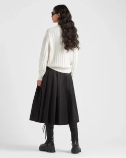 Mujer Prada TEJIDOS DE PUNTO^Jersey Con Cuello Redondo De Cachemir