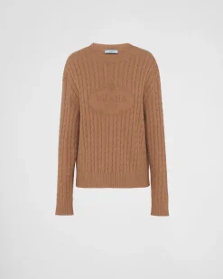 Mujer Prada TEJIDOS DE PUNTO^Jersey Con Cuello Redondo De Cachemir
