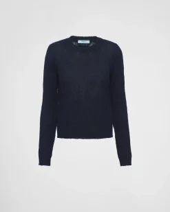 Mujer Prada TEJIDOS DE PUNTO^Jersey Con Cuello Redondo De Cachemir
