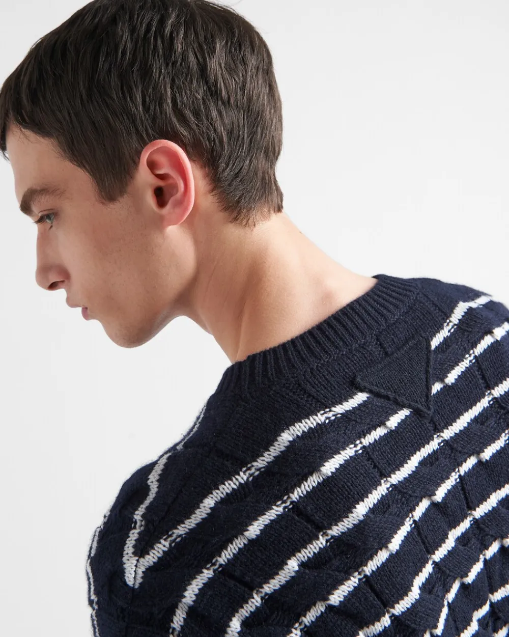 Hombre Prada TEJIDOS DE PUNTO^Jersey Con Cuello Redondo De Cachemir