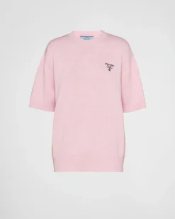 Mujer Prada TEJIDOS DE PUNTO^Jersey Con Cuello Redondo De Cachemir
