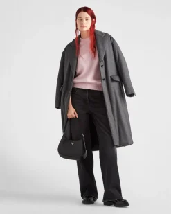 Mujer Prada TEJIDOS DE PUNTO^Jersey Con Cuello Redondo De Cachemir