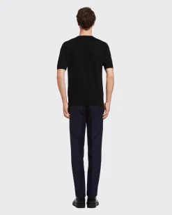 Hombre Prada TEJIDOS DE PUNTO^Jersey Con Cuello Redondo De Lana De Estambre