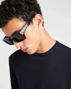 Hombre Prada TEJIDOS DE PUNTO^Jersey Con Cuello Redondo De Lana De Estambre