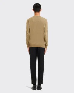 Hombre Prada TEJIDOS DE PUNTO^Jersey Con Cuello Redondo De Lana De Estambre