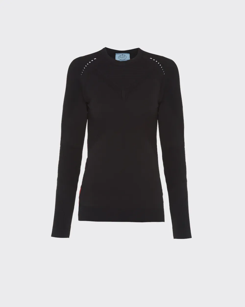 Mujer Prada ROPA^Jersey Cuello Redondo De Poliéster Reciclado
