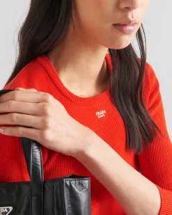 Mujer Prada TEJIDOS DE PUNTO^Jersey De Algodón