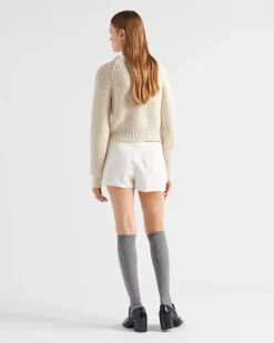 Mujer Prada TEJIDOS DE PUNTO^Jersey De Alpaca Con Cuello Redondo