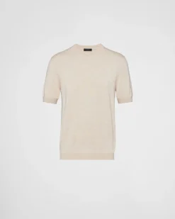 Hombre Prada TEJIDOS DE PUNTO^Jersey De Cachemir Con Cuello Redondo