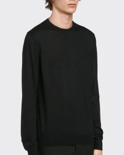 Hombre Prada TEJIDOS DE PUNTO^Jersey De Cachemir Suave Con Cuello Redondo